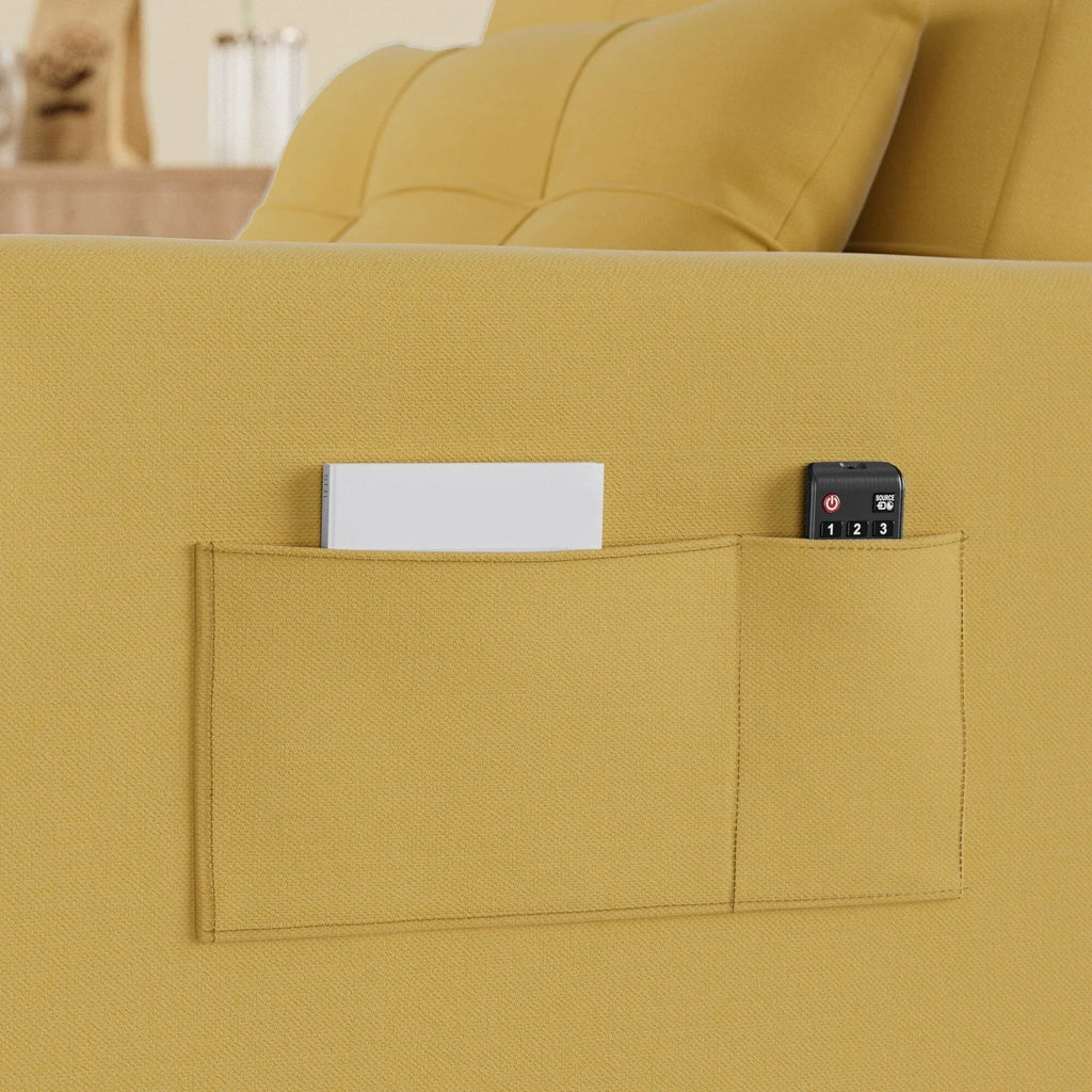 3-in-1-Schlafsofa mit verstellbarer Liegefläche, ausziehbares Sesselsofa, umwandelbares Klappbett fürs Wohnzimmer
