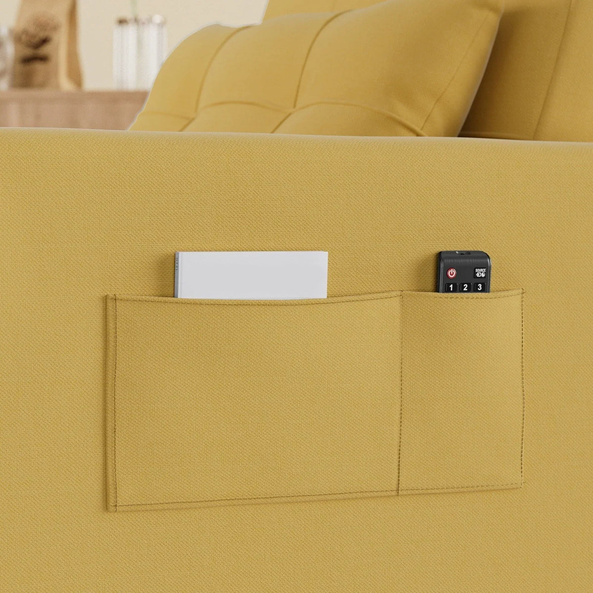 3-in-1-Schlafsofa mit verstellbarer Liegefläche, ausziehbares Sesselsofa, umwandelbares Klappbett fürs Wohnzimmer