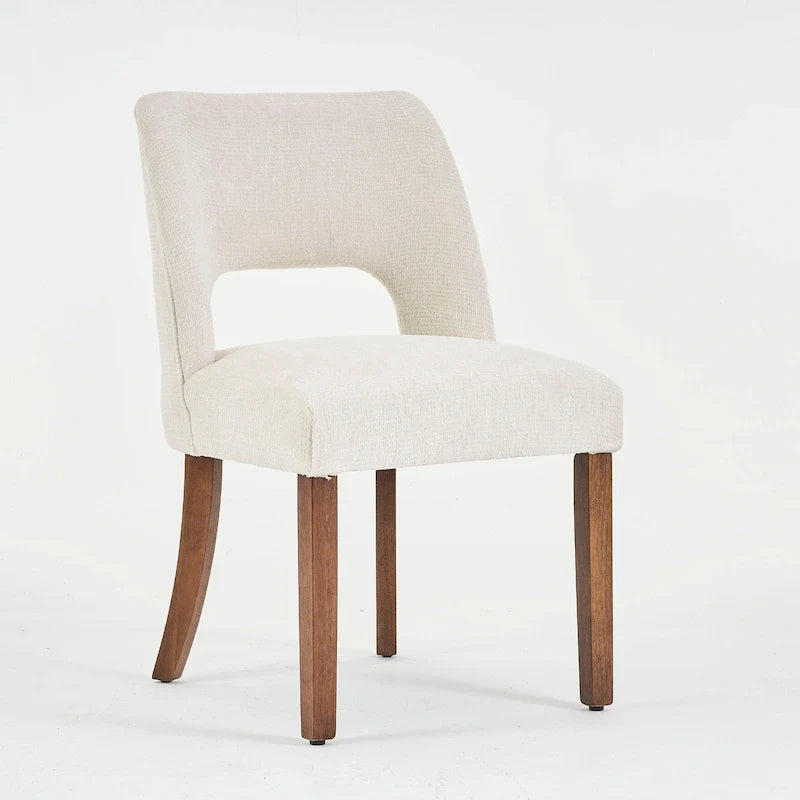 Set van 4 eetkamerstoelen met stoffen bekleding