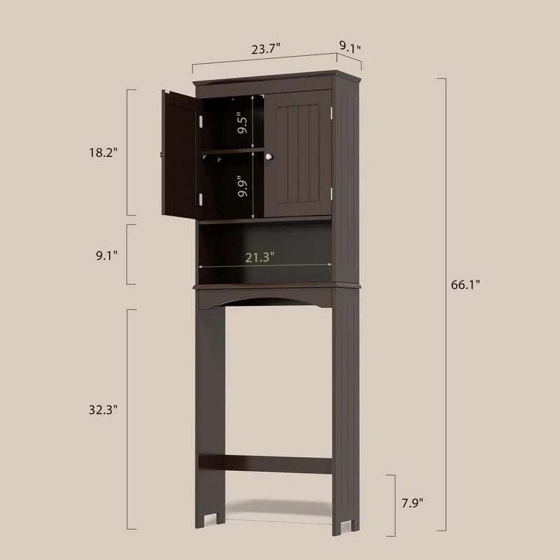 Badezimmerschrank, Toilettenschrank, Badezimmerregal über der Toilette, platzsparende Toilette
