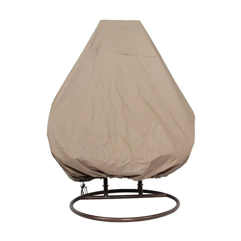 Fauteuil œuf suspendu 2 places LeisureMod avec support - fauteuil hamac balançoire de patio en osier de rotin pour l’extérieur et l’intérieur, avec coussins