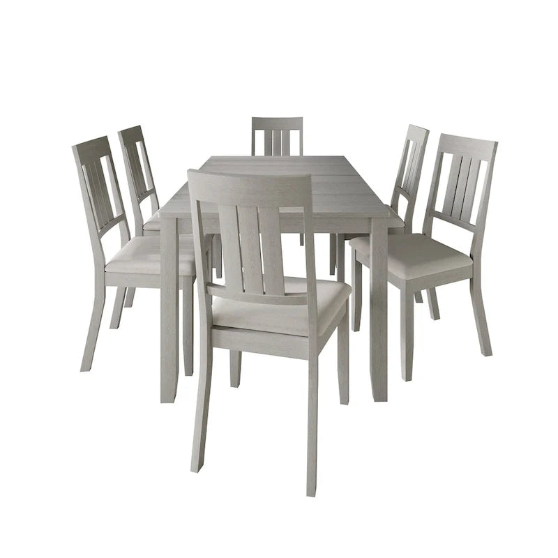 CraftPorch klassieke houten eethoek, 7-delig