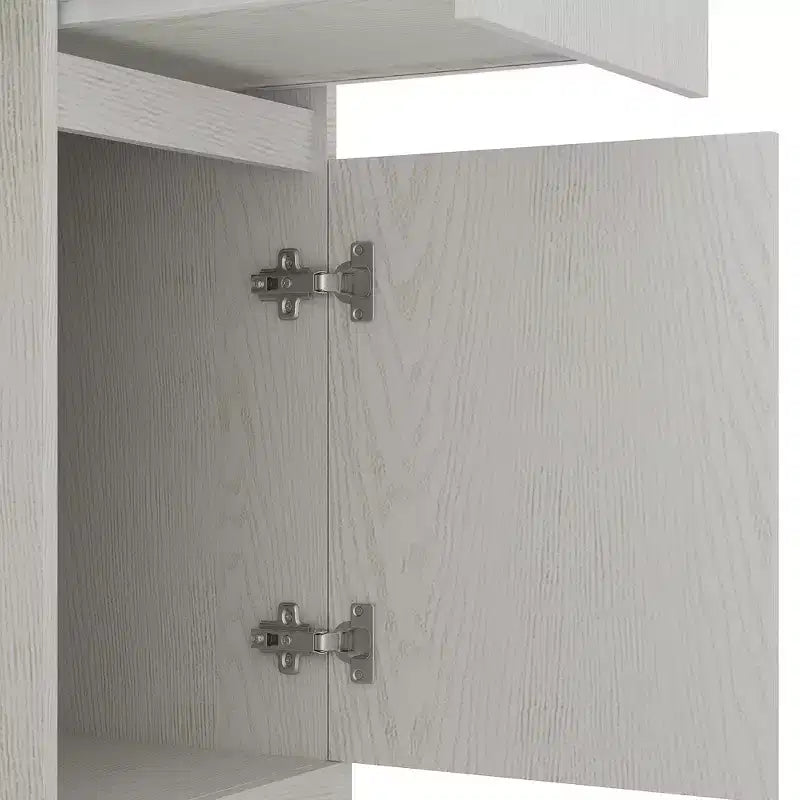 Moderne computerbureau van 51.18IN met opzetkast en boekenplank, bureau met veel opbergruimte, schrijftafel voor studeerkamer en leesruimte
