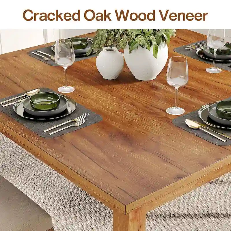 Vierkante eettafel van 39.4 inch voor 2-4 personen, met poten van massief hout, voor de woonkamer of eetkamer