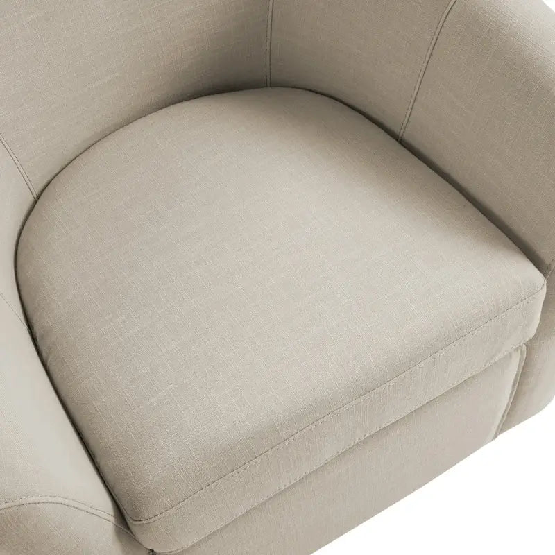 Set aus 2 modernen gepolsterten Dreh-Clubsesseln als Akzentstühle fürs Wohnzimmer