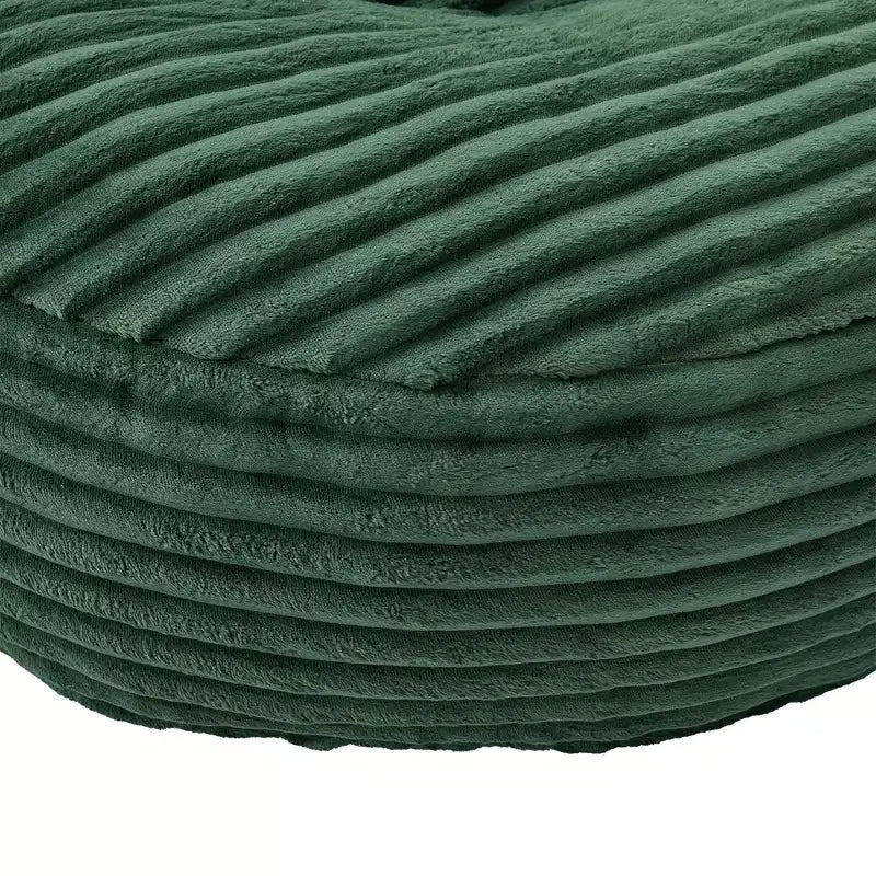 Sitzsacksofa für Erwachsene und Kinder, übergroßer Cord-Sitzsack mit 3 Kissen und Armlehnen für Wohnzimmer und Schlafzimmer