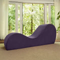 Avana elegante Chaiselongue für Yoga - Hergestellt in den USA - Ideal zum Dehnen, Entspannen, Trainieren und mehr, 60D x 18W x 26H Zoll, Hellgrau