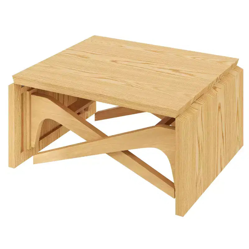 2-in-1-Couchtisch, ausziehbarer Esstisch, höhenverstellbarer Tisch für Zuhause und Büro, platzsparend - ModernLuxe