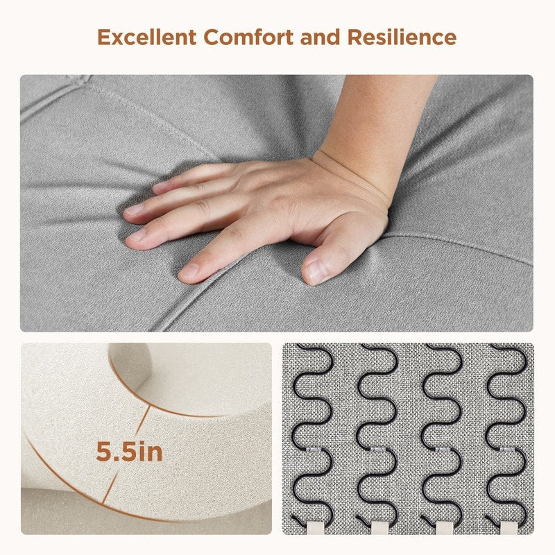 3-in-1-Schlafsofa mit verstellbarer Liegefläche, ausziehbares Sesselsofa, umwandelbares Klappbett fürs Wohnzimmer