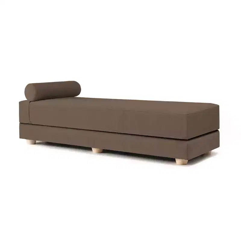 Ligbed / uitklapbaar queensize logeerbed - microfluweel