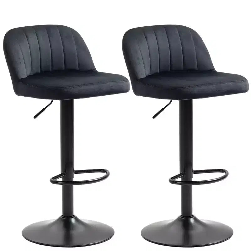 Sgabelli da bar girevoli altezza bancone, set da 2