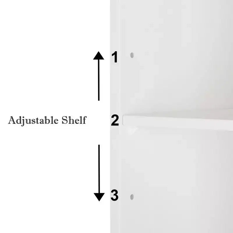 Pensile da bagno con ante a specchio