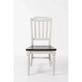 Jofran,Orchard Park Farmhouse Solid Rubberwood Slatback Chair (Set of 2)