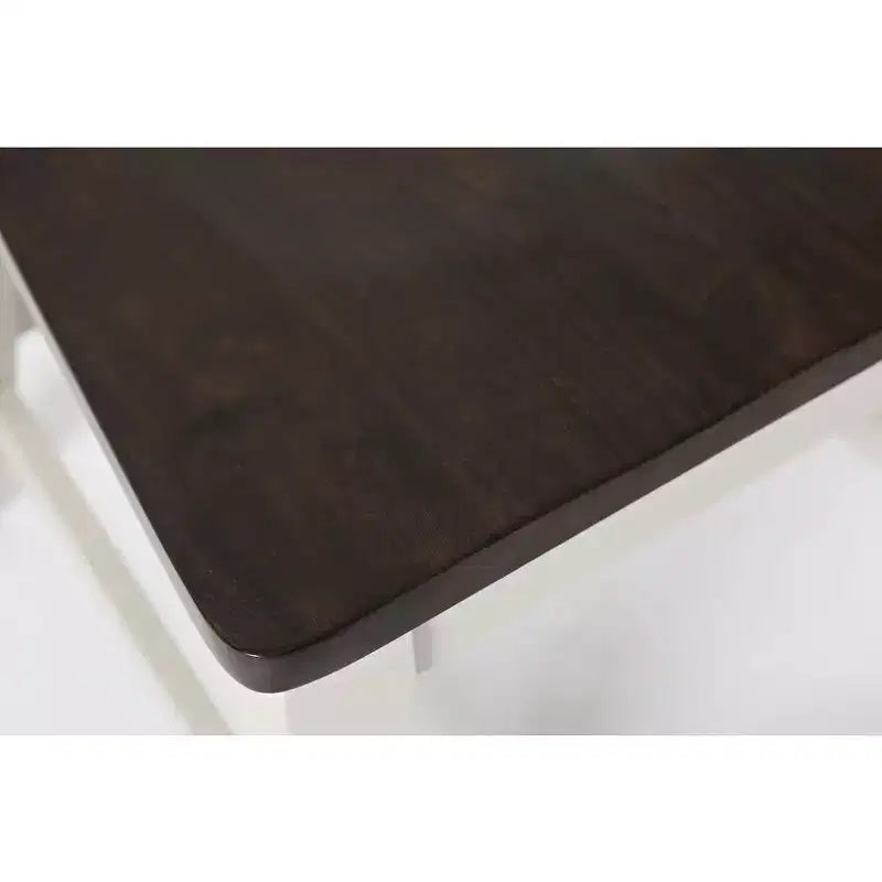 Sedia da pranzo con schienale a doghe in legno massello, stile rustico, set da 2