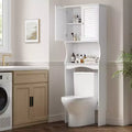 COZONY Over-The-Toilet Storage Cabinet with Adjustable Shelves, Ventilated Bathroom Organizer with Wall Mount Bracket