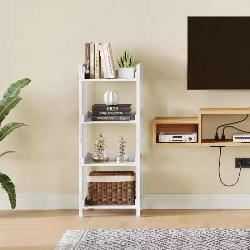 Libreria a Ripiani Multipli con Struttura in Metallo, Disponibile in Configurazioni a 4, 5 o 6 Ripiani