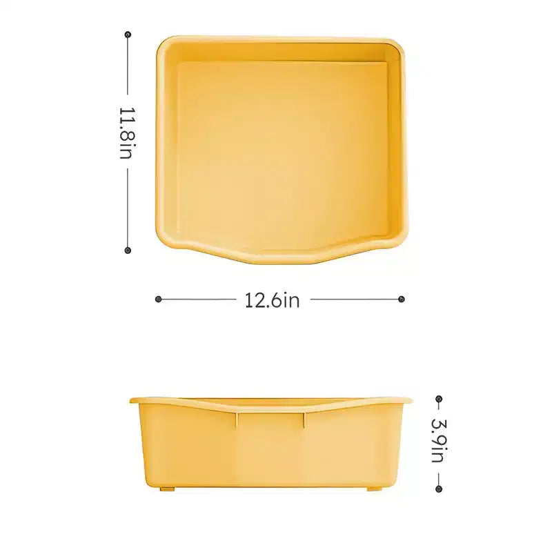 Organizzatore porta giocattoli per bambini con ripiani in HDPE e 6 contenitori, 77 cm L x 32 cm P x 66 cm H