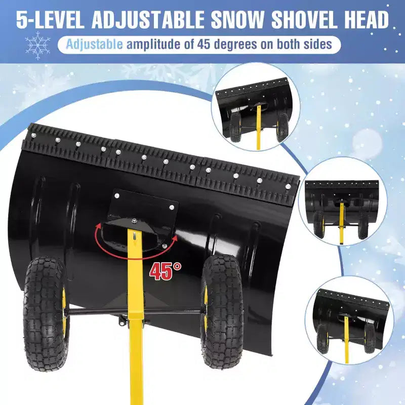 Pala da Neve con Ruote e Manico Regolabile