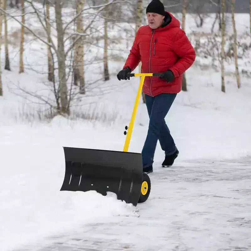 Pala da Neve con Ruote e Manico Regolabile
