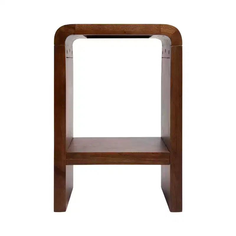Tavolino a due livelli Arch, 40,6 cm L x 30,5 cm P x 61 cm A, marrone noce