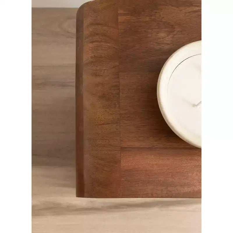 Tavolino a due livelli Arch, 40,6 cm L x 30,5 cm P x 61 cm A, marrone noce