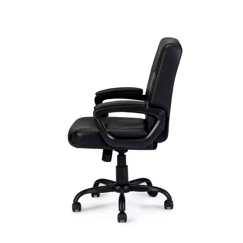 Sedia da ufficio ergonomica regolabile in altezza, in similpelle dorata, girevole a 360 gradi