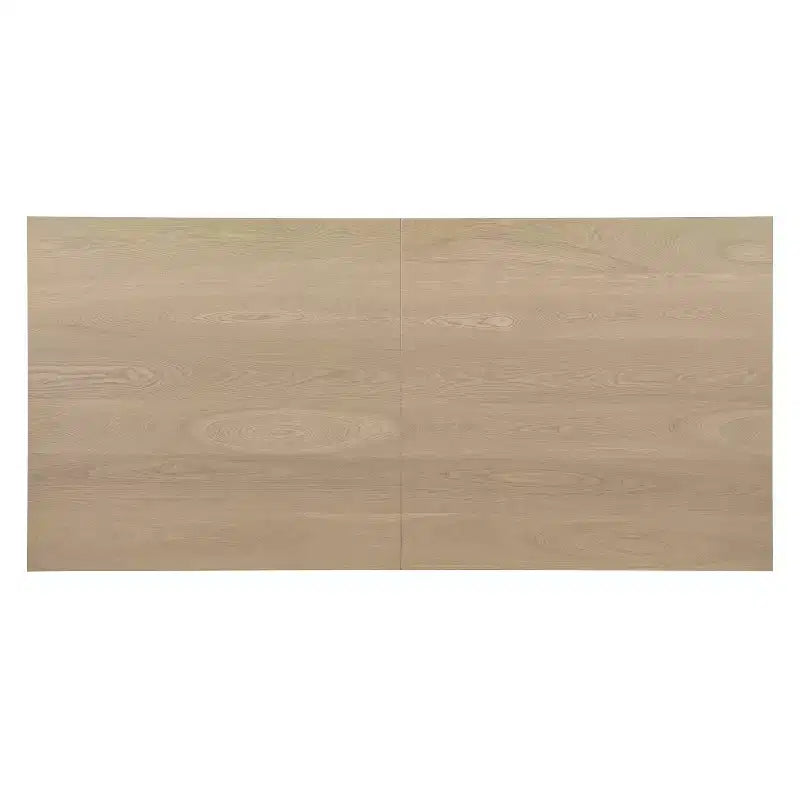 Tavolo da pranzo rettangolare da 84", 6 posti, piano in legno massello e MDF, 84" L x 40" P x 30" A