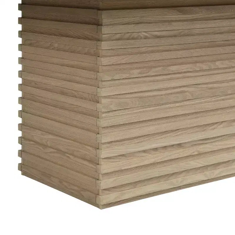 Tavolo da pranzo rettangolare da 84", 6 posti, piano in legno massello e MDF, 84" L x 40" P x 30" A