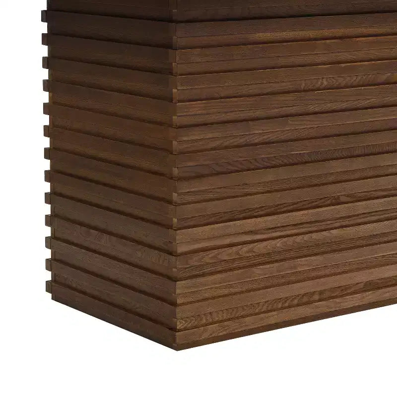 Tavolo da pranzo rettangolare da 84", 6 posti, piano in legno massello e MDF, 84" L x 40" P x 30" A