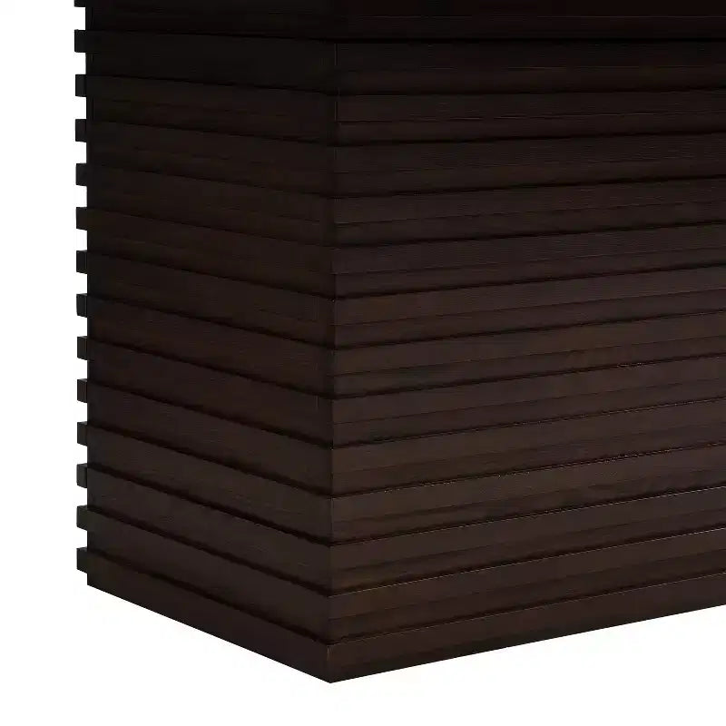 Tavolo da pranzo rettangolare da 84", 6 posti, piano in legno massello e MDF, 84" L x 40" P x 30" A