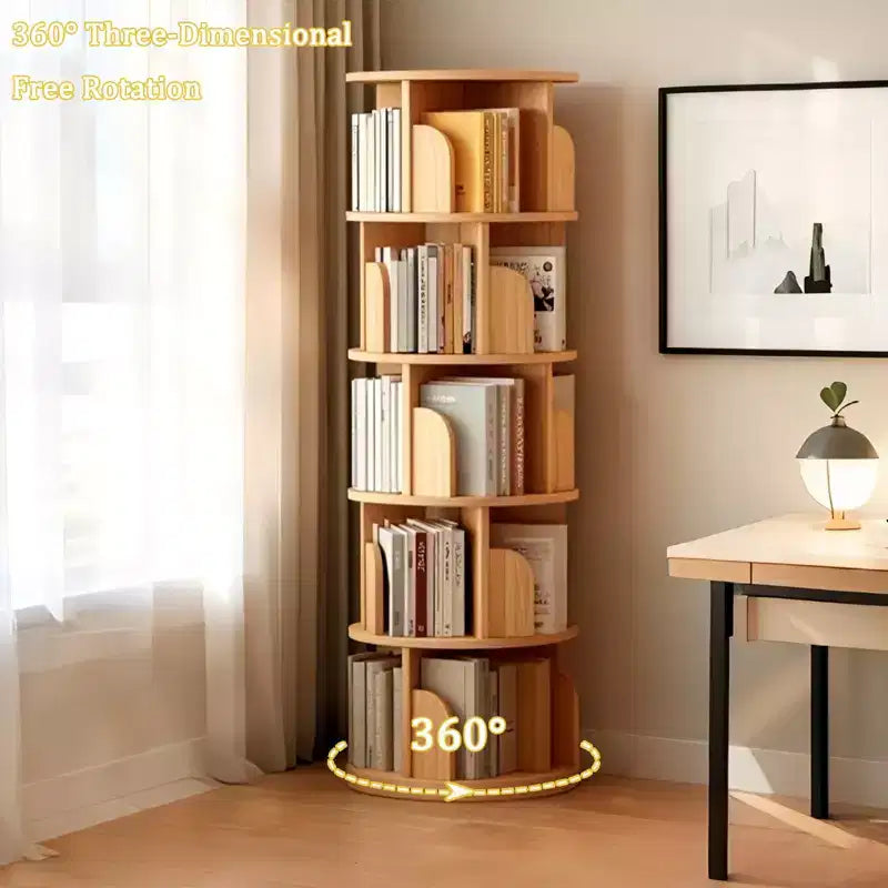 Torre Libreria Girevole a Più Ripiani