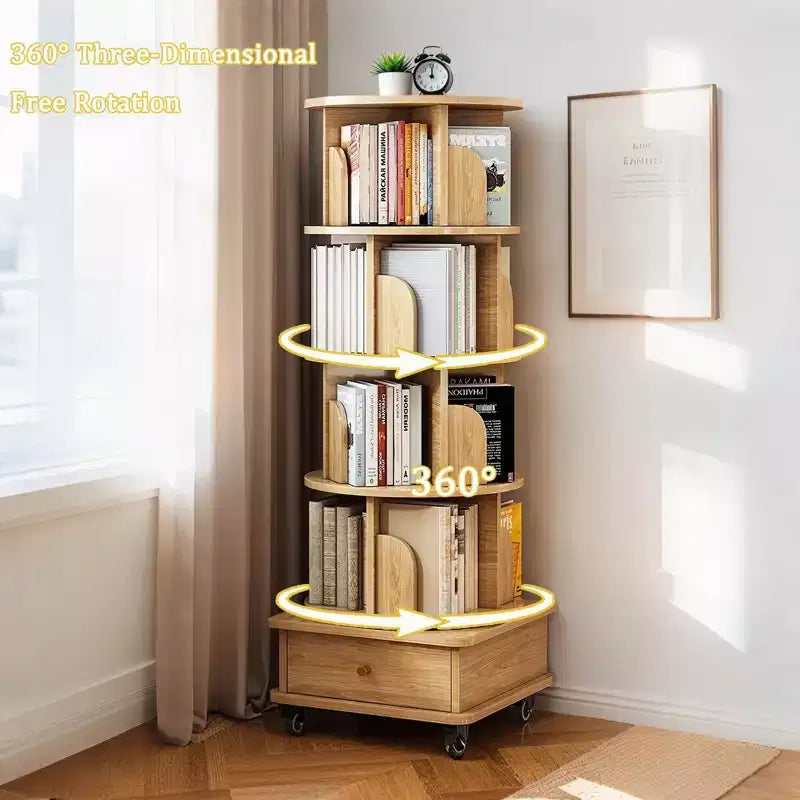Torre Libreria Girevole a Più Ripiani
