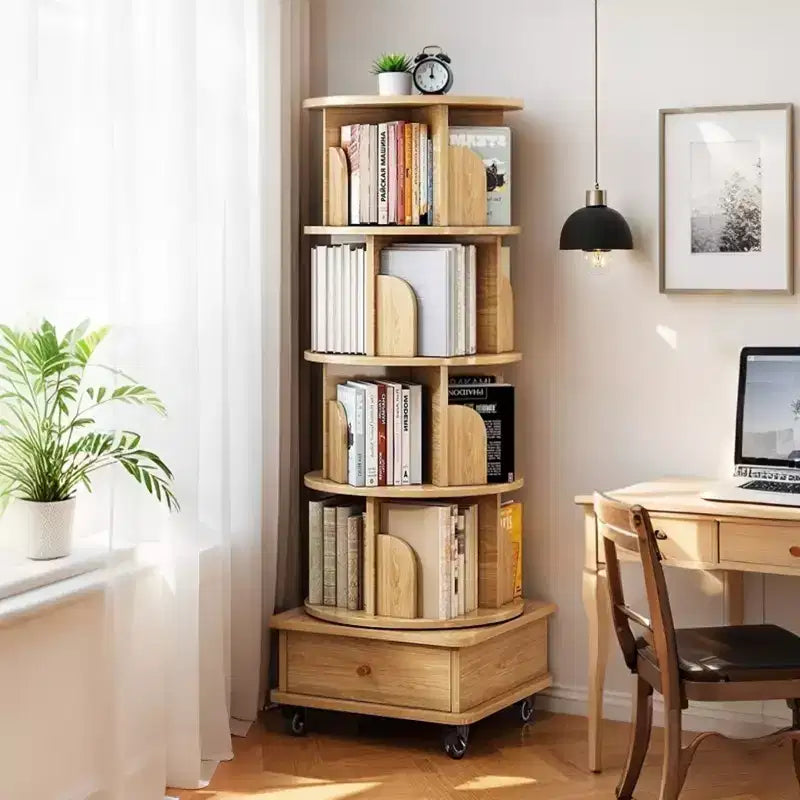 Torre Libreria Girevole a Più Ripiani