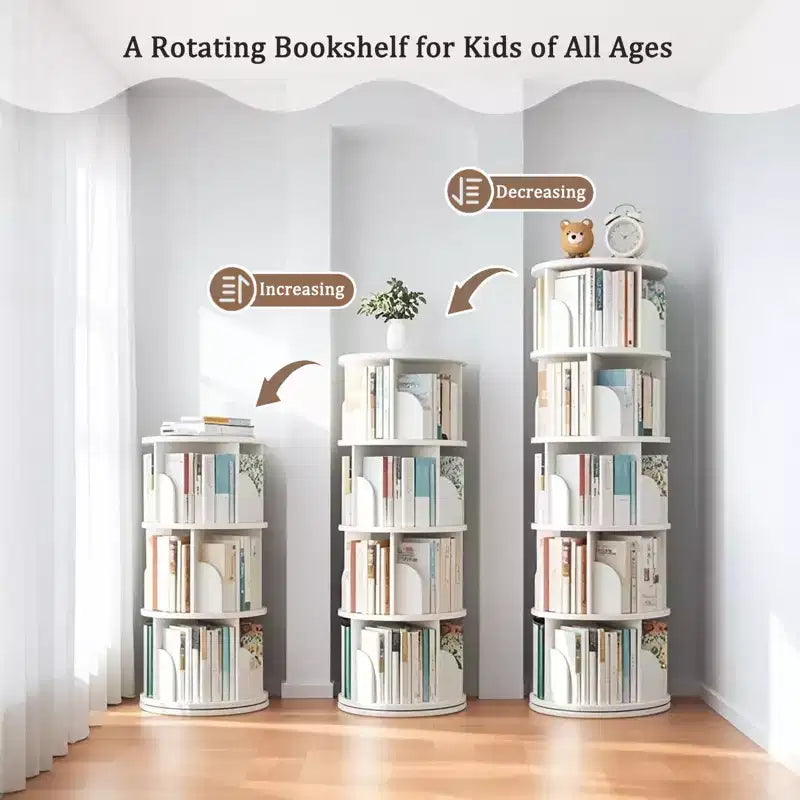 Torre Libreria Girevole a Più Ripiani