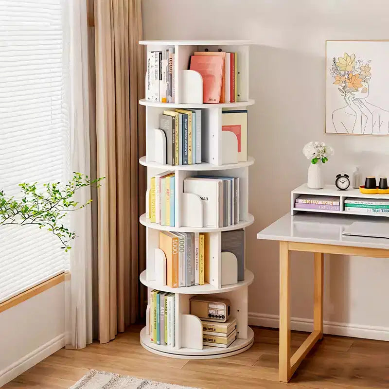 Torre Libreria Girevole a Più Ripiani
