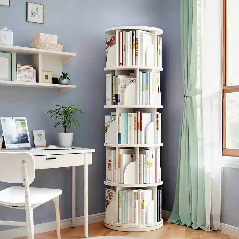 Torre Libreria Girevole a Più Ripiani