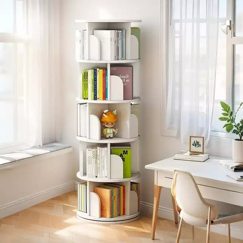 Torre Libreria Girevole a Più Ripiani