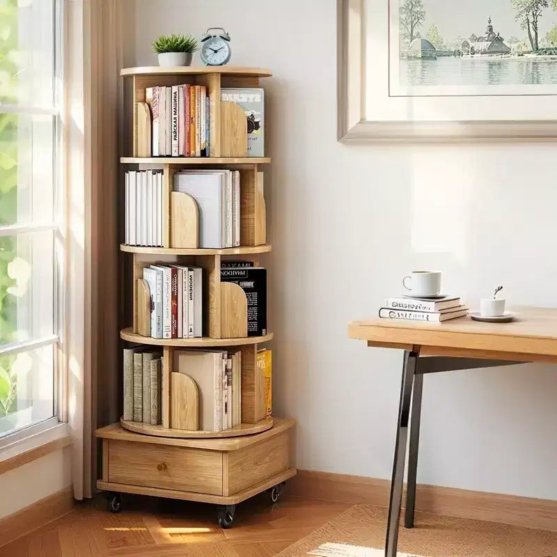Torre Libreria Girevole a Più Ripiani