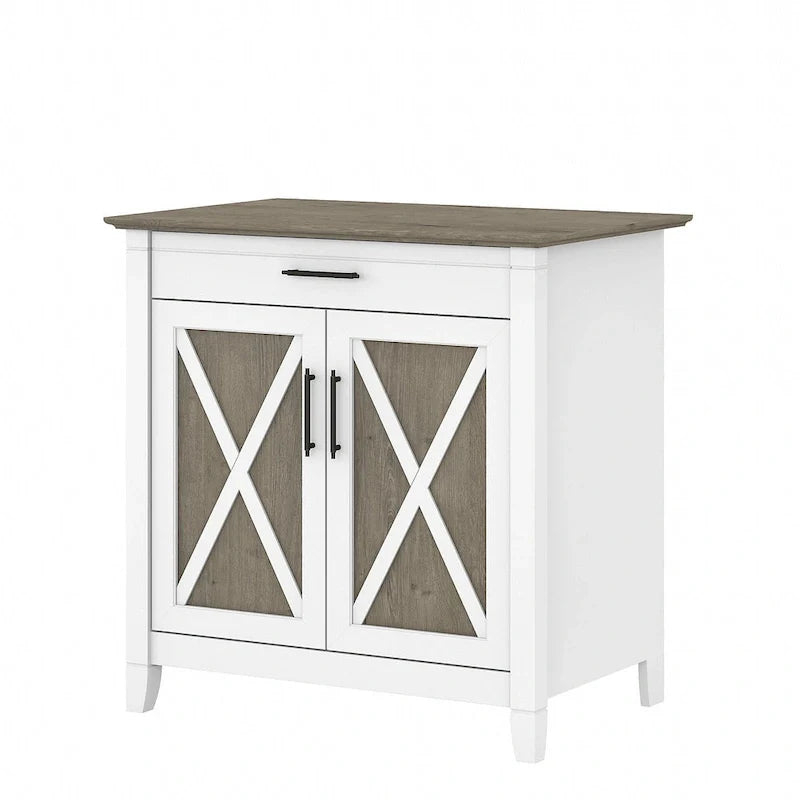 Key West secretaire met opbergkast van Bush Furniture