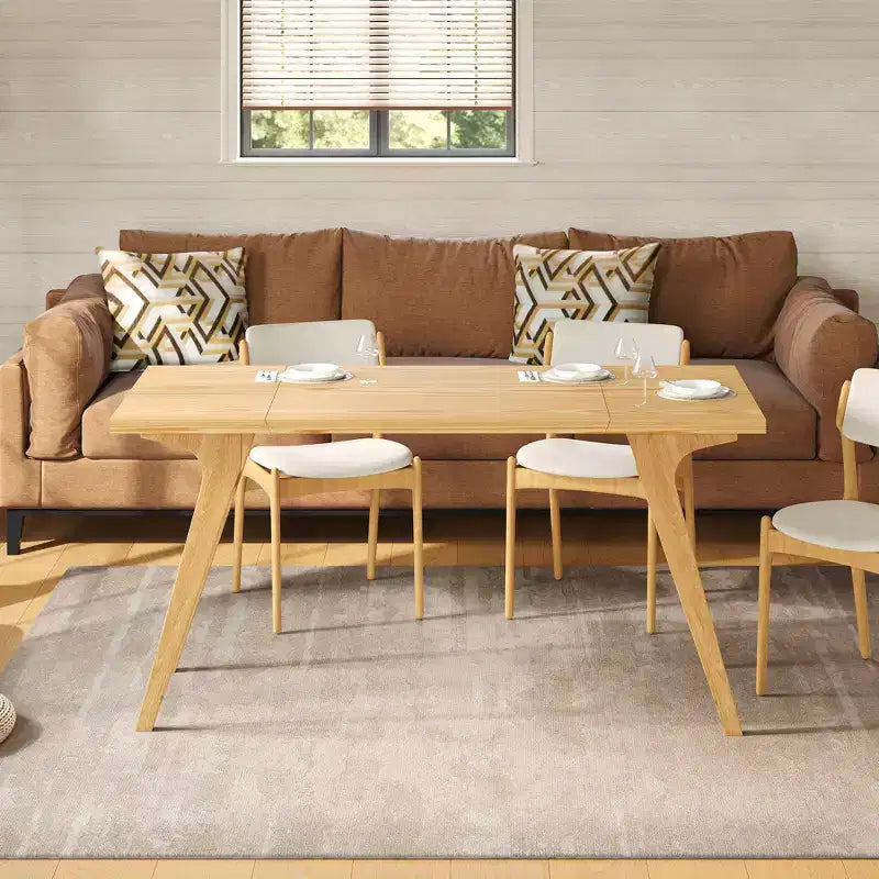 2-in-1-Couchtisch, ausziehbarer Esstisch, höhenverstellbarer Tisch für Zuhause und Büro, platzsparend - ModernLuxe