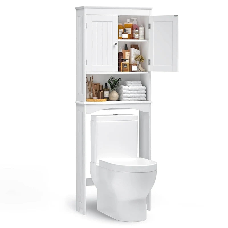 Badezimmerschrank, Toilettenschrank, Badezimmerregal über der Toilette, platzsparende Toilette