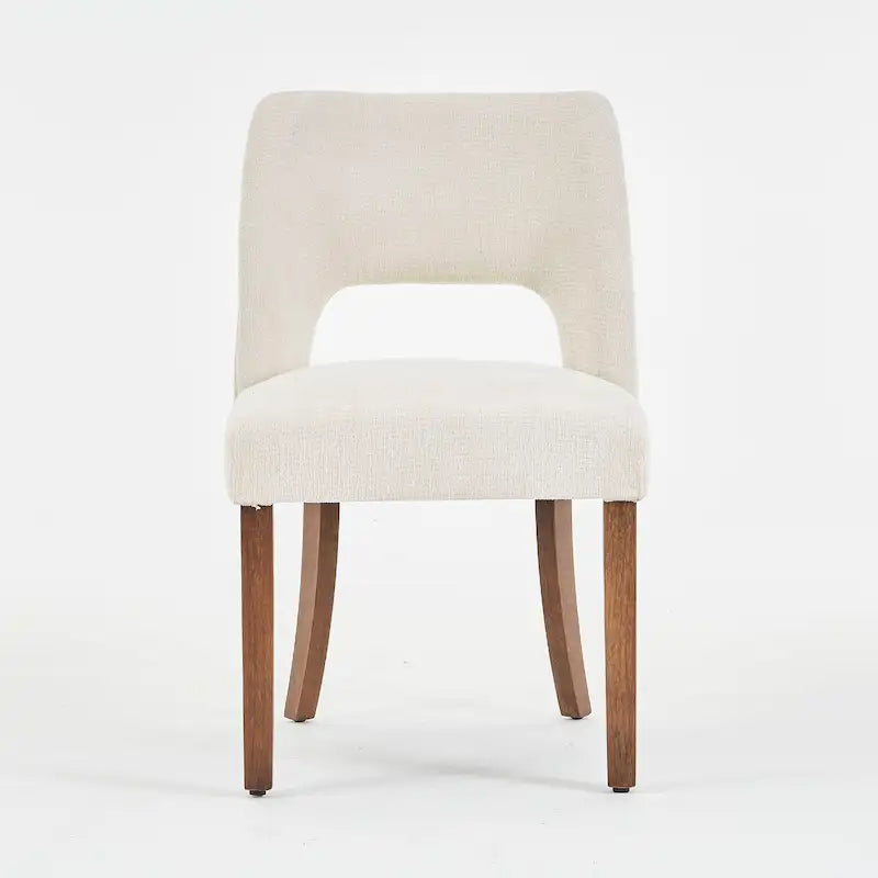 Set van 4 eetkamerstoelen met stoffen bekleding