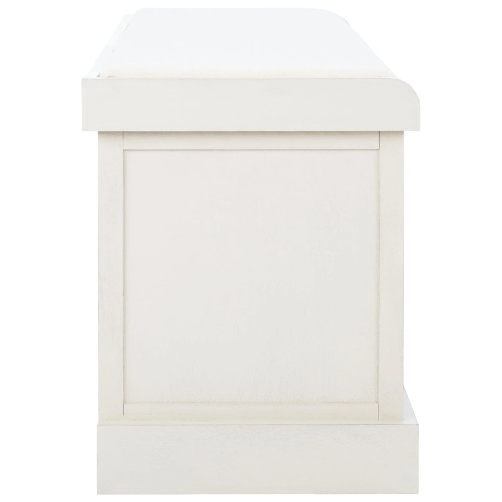 Banc de rangement SAFAVIEH Fiorello avec coussin et 3 tiroirs - 47.3 W x 15 L x 19 H - 47Wx15Dx19H