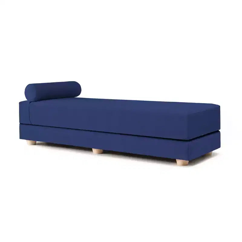Ligbed / uitklapbaar queensize logeerbed - microfluweel