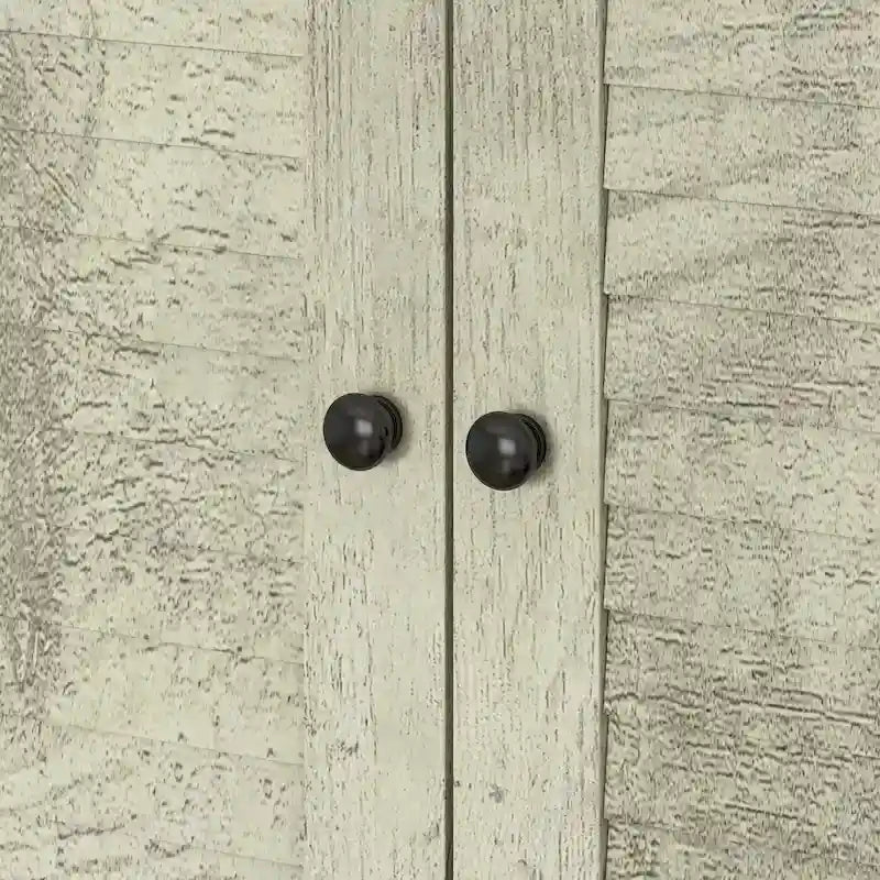 Kleiderschrank, 59 Zoll breit, großer freistehender Schrank, Weiß