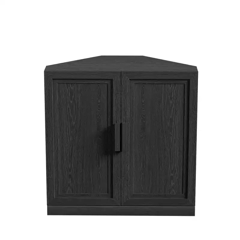 Dovelina hoekvitrinekast met verstelbare planken, dressoir, buffetkast, wijnkast, keuken- en eetkamerkast met houten deuren - 31H x 31W, 36H x 31W