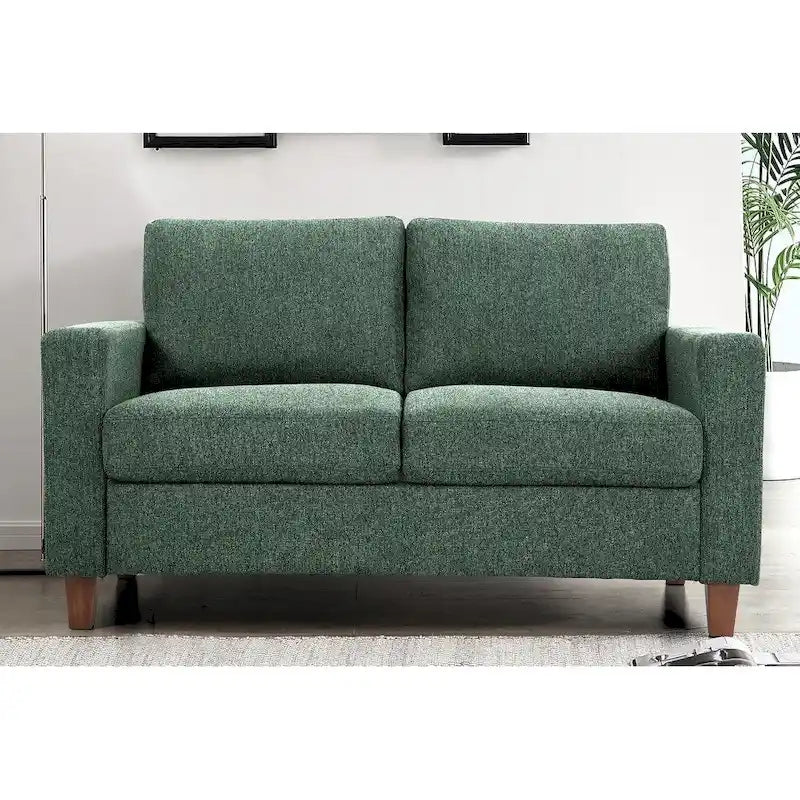 Miles tweezitsbank in midcenturymoderne stijl met omkeerbare rugkussens, groot