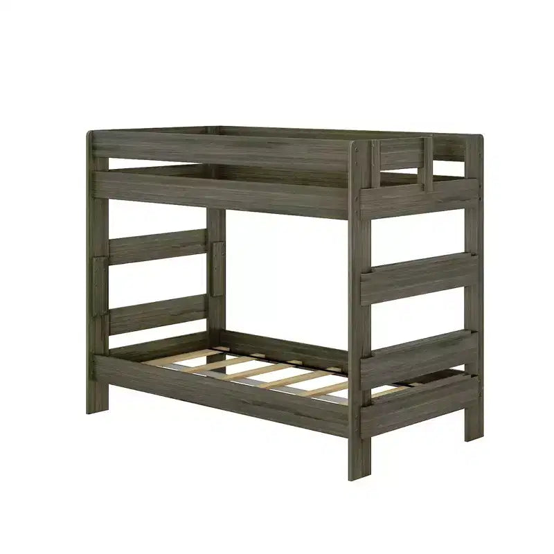 Etagenbett Plank+Beam aus Massivholz im Landhausstil, zwei Einzelbetten übereinander, für Erwachsene