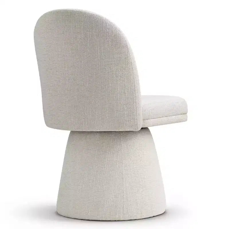 Set van 6 moderne draaibare eetkamerstoelen zonder armleuningen, 360°, met onderstel op voet, elegante accentstoelen voor keuken, eetkamer of kantoor - Panipeachy