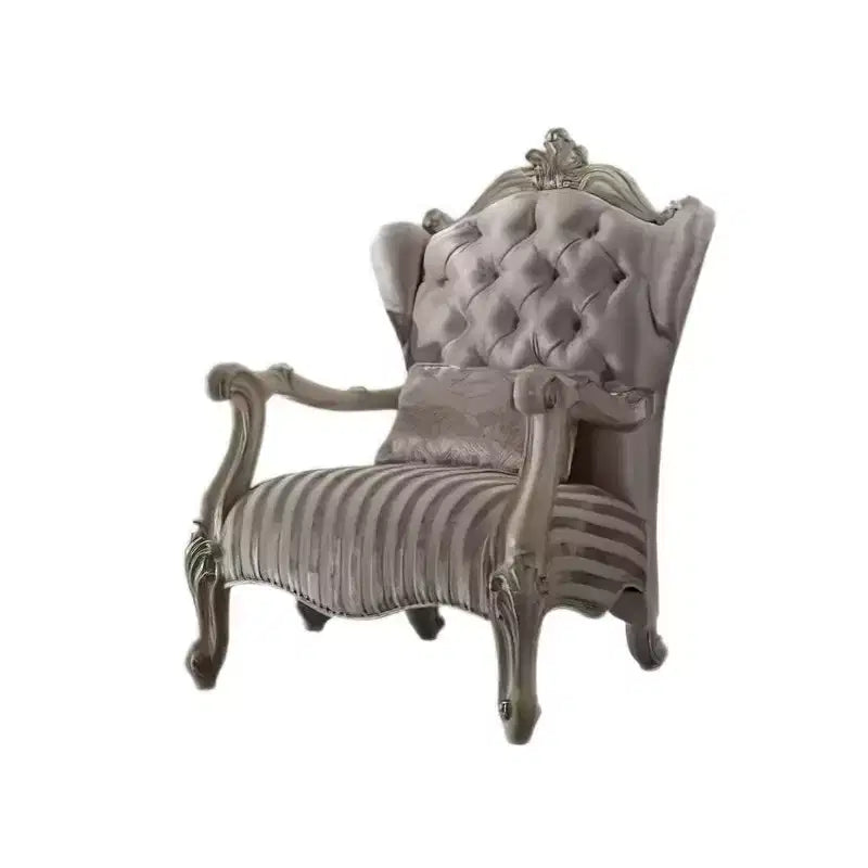 Poltrona Wingback in tessuto, avorio/bianco osso, reclinabile elettricamente, 36"L x 33"P x 47"A
